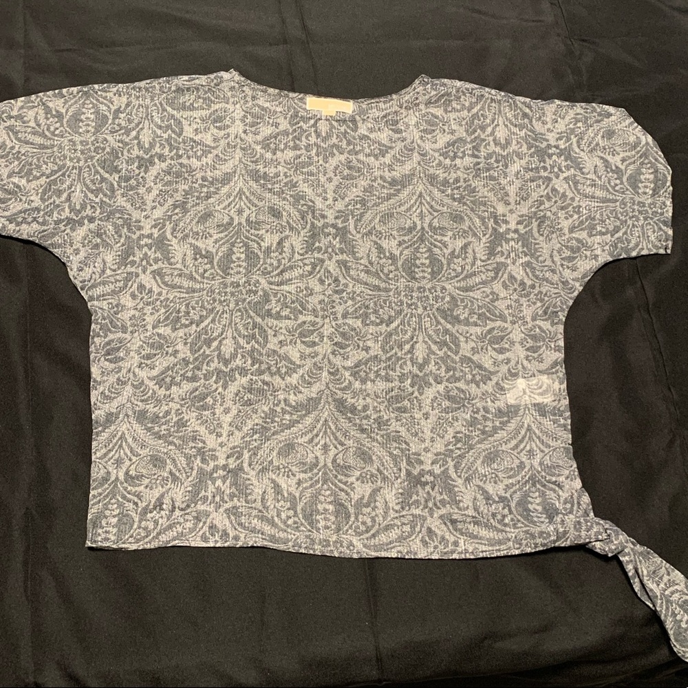 Michael Kors Women’s Blue Pattern Shirt